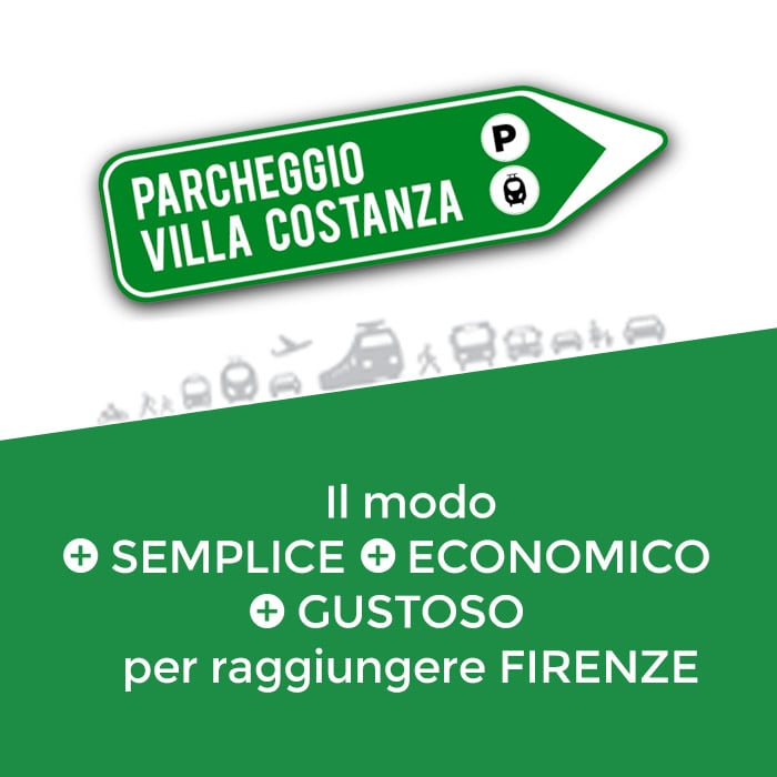 Banner parcheggio multimodale villa Costanza